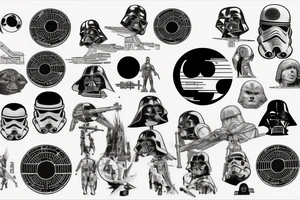 death star, star wars tattoo idea