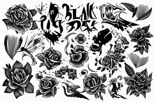 black tattoo idea