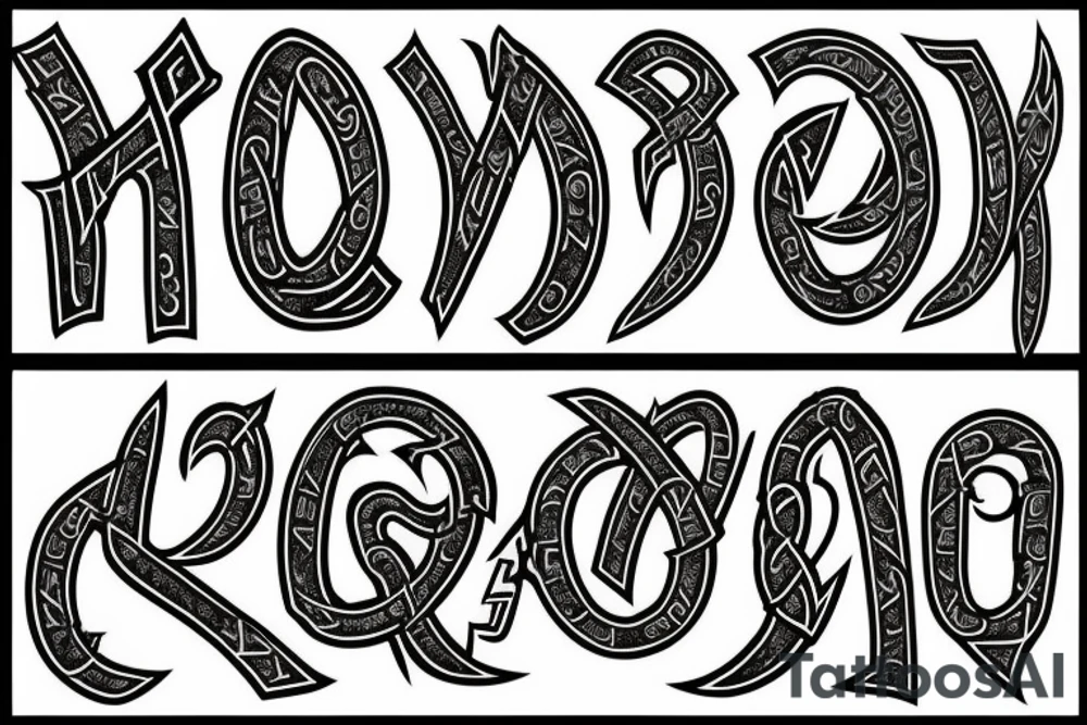 Norse runes tattoo idea
