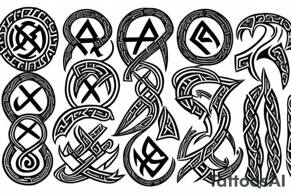 Norse runes tattoo idea