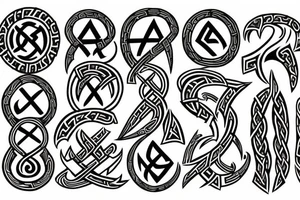 Norse runes tattoo idea
