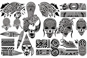 Oplatający rękę tattoo idea