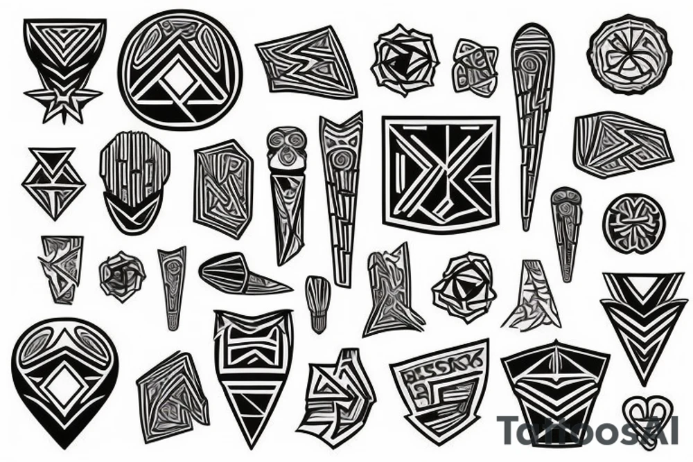 Kreski kropki tattoo idea