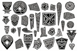 Kreski kropki tattoo idea