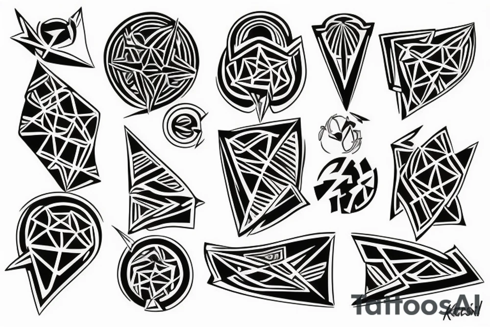 Kreski kropki tattoo idea