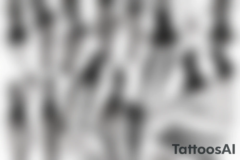 a girl putting on her tights tattoo idea