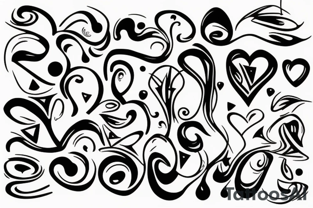people kissing tattoo idea