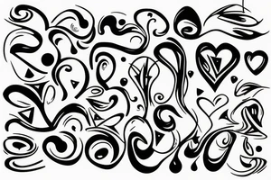 people kissing tattoo idea