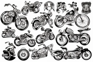 Bike rider tattoo idea