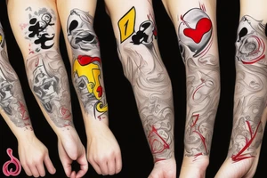 joker with cigarette tattoo idea