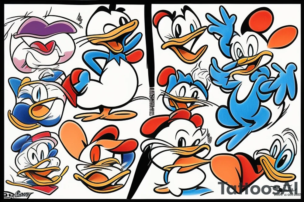 Tom and Jerry, Donald Duck tattoo idea