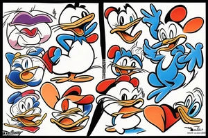 Tom and Jerry, Donald Duck tattoo idea