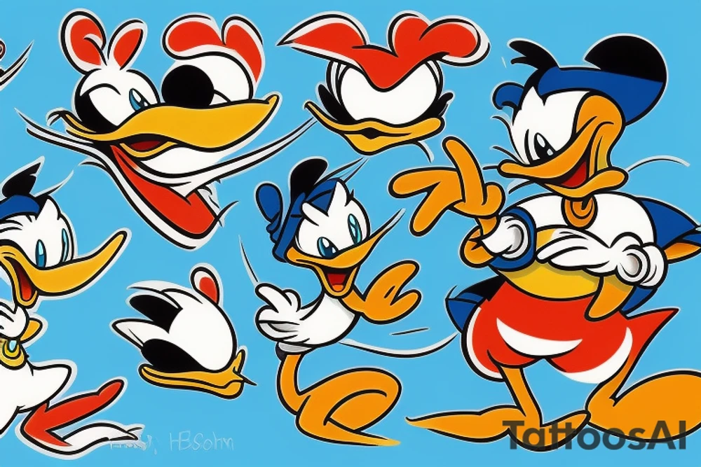 Tom and Jerry, Donald Duck tattoo idea