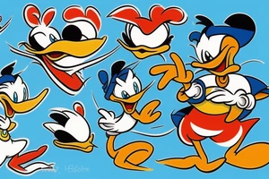 Tom and Jerry, Donald Duck tattoo idea
