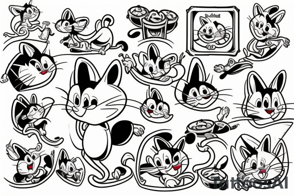 Tom and Jerry tattoo idea