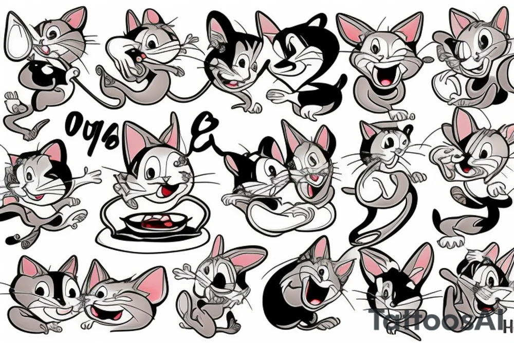 Tom and Jerry tattoo idea