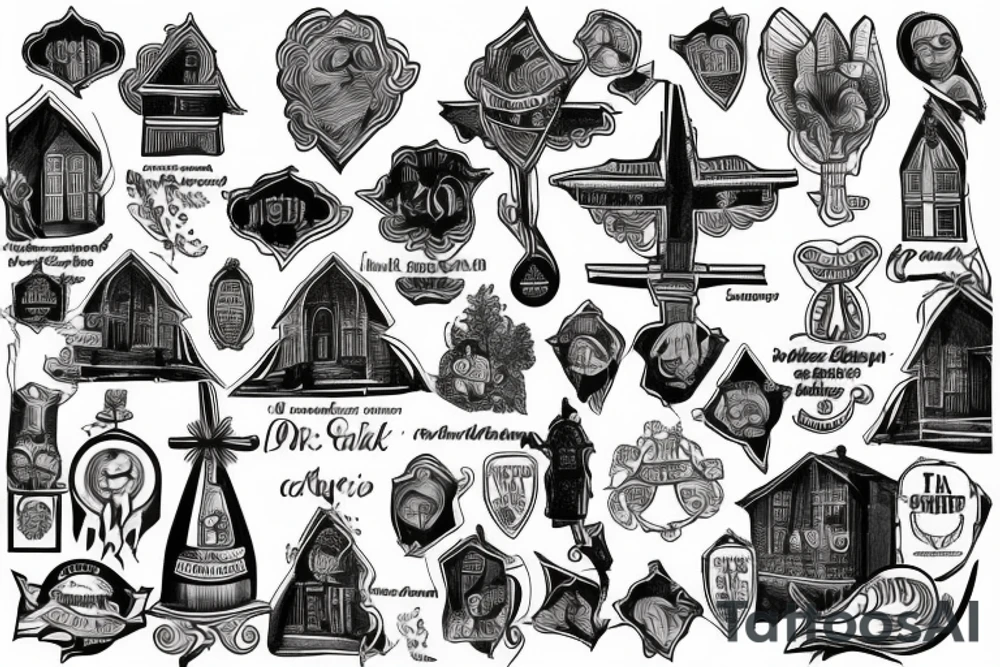 District 6 Moravian church Cape town south africa tattoo idea