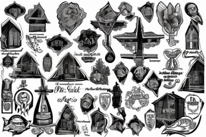 District 6 Moravian church Cape town south africa tattoo idea