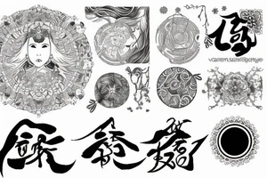 Breathe and serenity symbolism tattoo idea