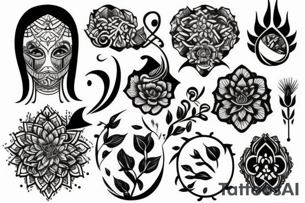 Breathe and serenity symbolism tattoo idea
