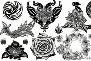 Breathe and serenity symbolism tattoo idea
