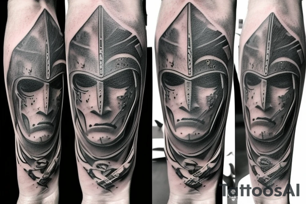 Spartan and collosseum tattoo idea