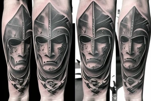 Spartan and collosseum tattoo idea