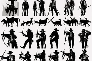 red dead redemption gun tattoo idea