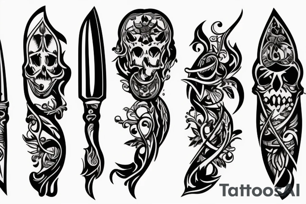 knife tattoo idea