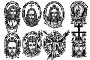 Biblical, cross, Jesus, God tattoo idea