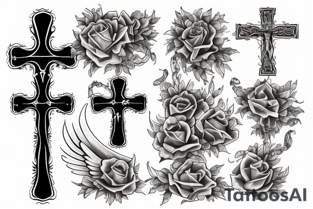 Cross, God, tattoo idea