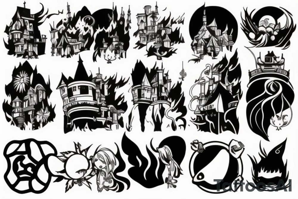 Howl's moving castle tattoo idea