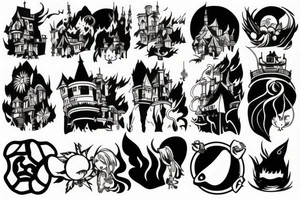 Howl's moving castle tattoo idea