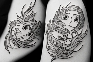 Howl's moving castle, Sophie and howl tattoo idea