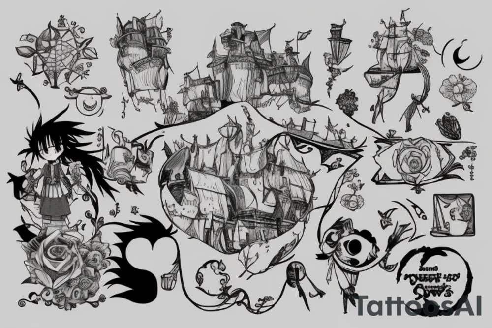 Howl's moving castle, Sophie and howl tattoo idea