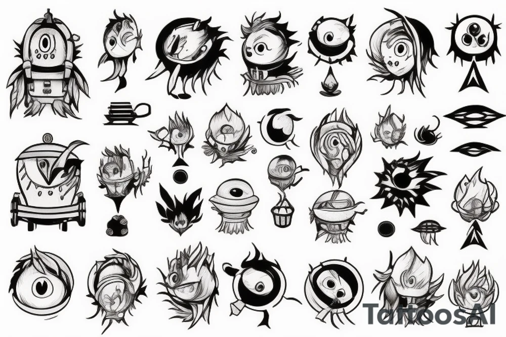 Howl's moving castle, calcifer tattoo idea