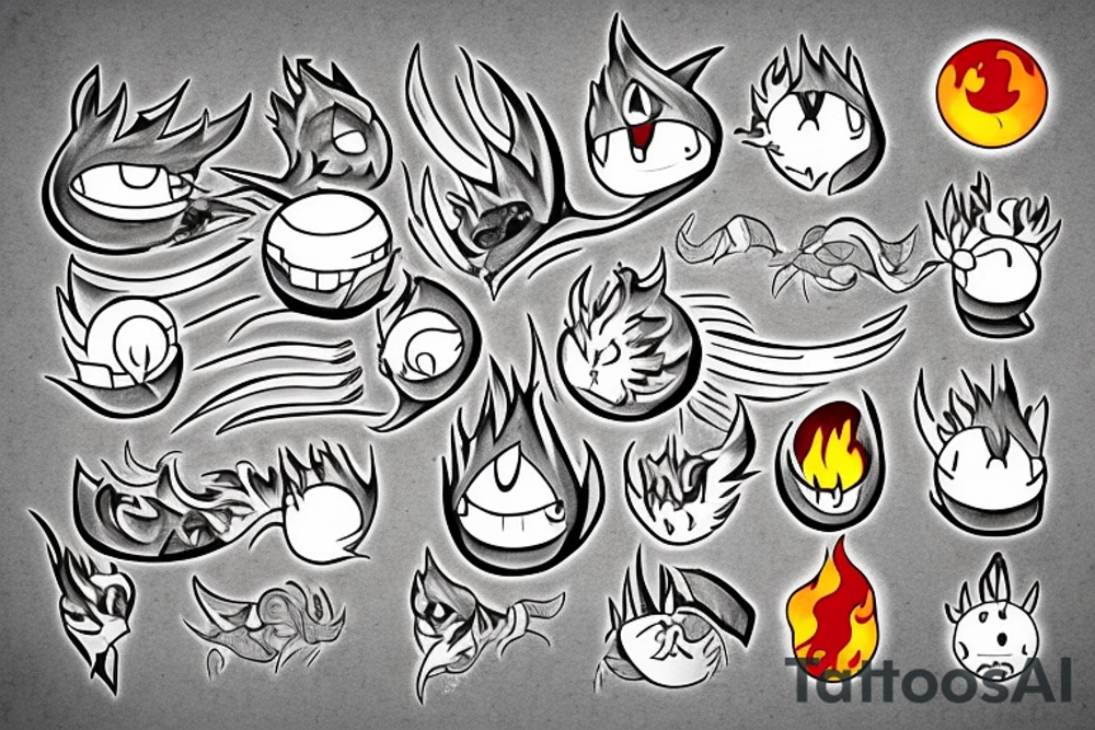 Howl's moving castle, calcifer tattoo idea