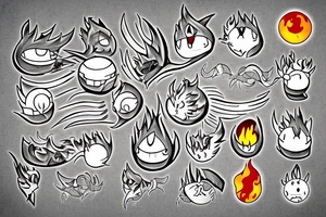 Howl's moving castle, calcifer tattoo idea