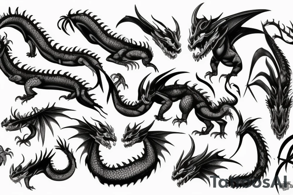 Big dragon tattoo idea