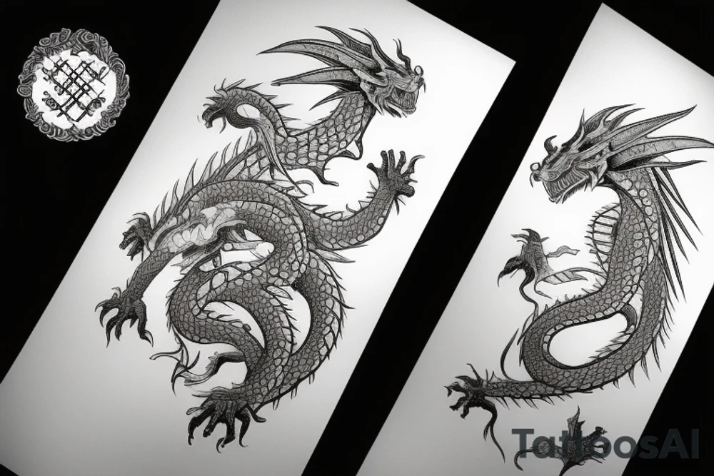 Big dragon tattoo idea