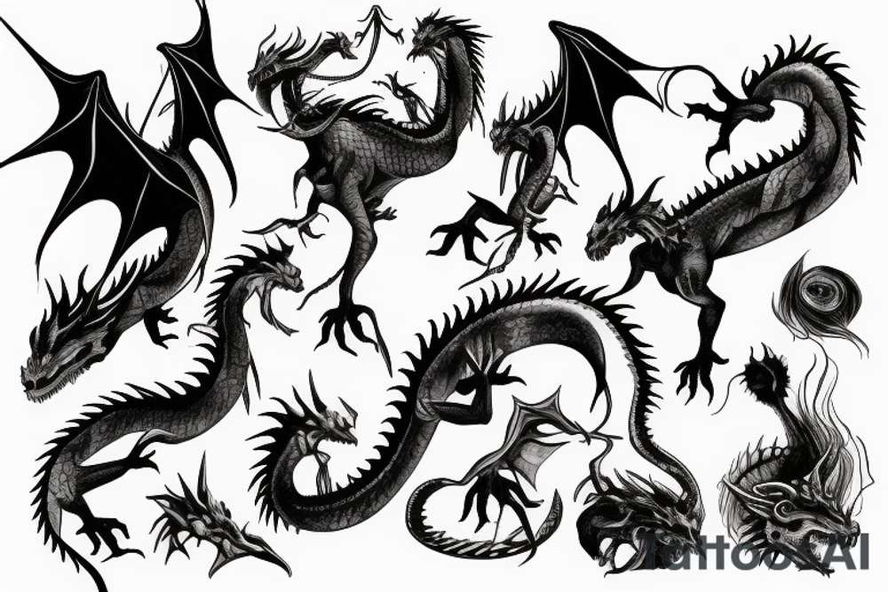 Big dragon tattoo idea