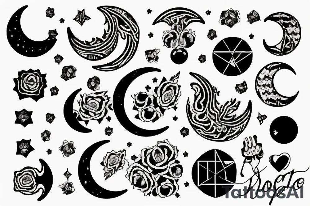 Moon, self love, Italy tattoo idea