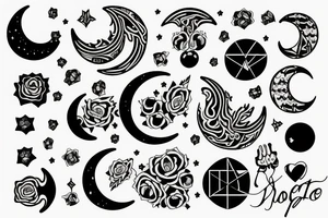 Moon, self love, Italy tattoo idea