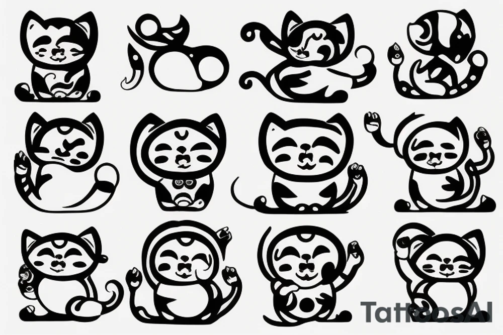 maneki-neko tattoo idea