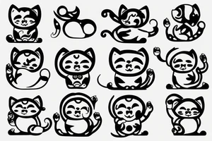 maneki-neko tattoo idea