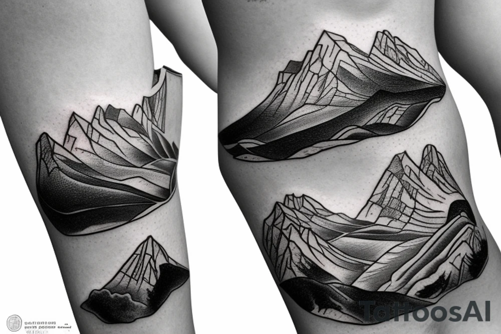 The Dois Irmaos mountains from ipanema tattoo idea