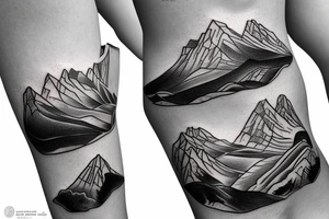 The Dois Irmaos mountains from ipanema tattoo idea