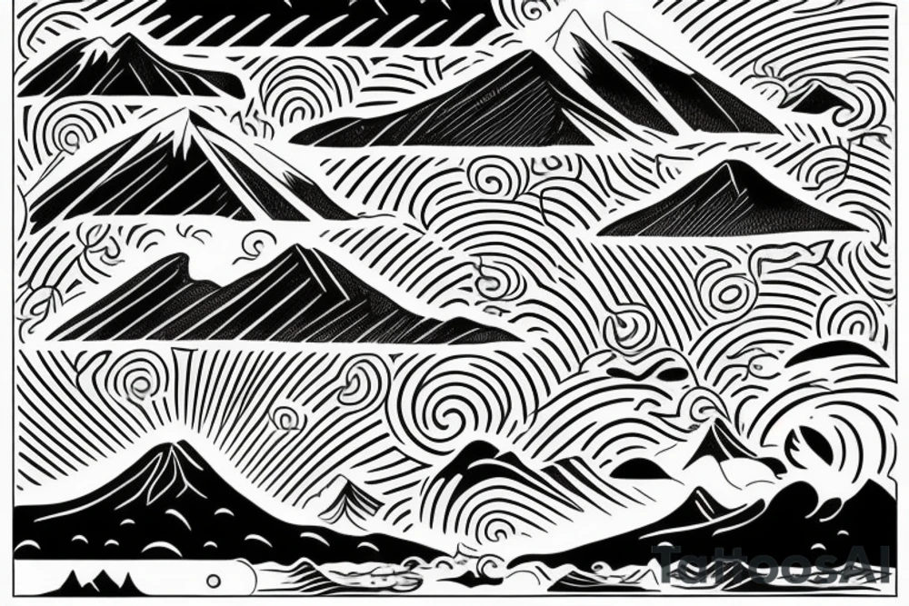 The Dois Irmaos mountains from ipanema tattoo idea