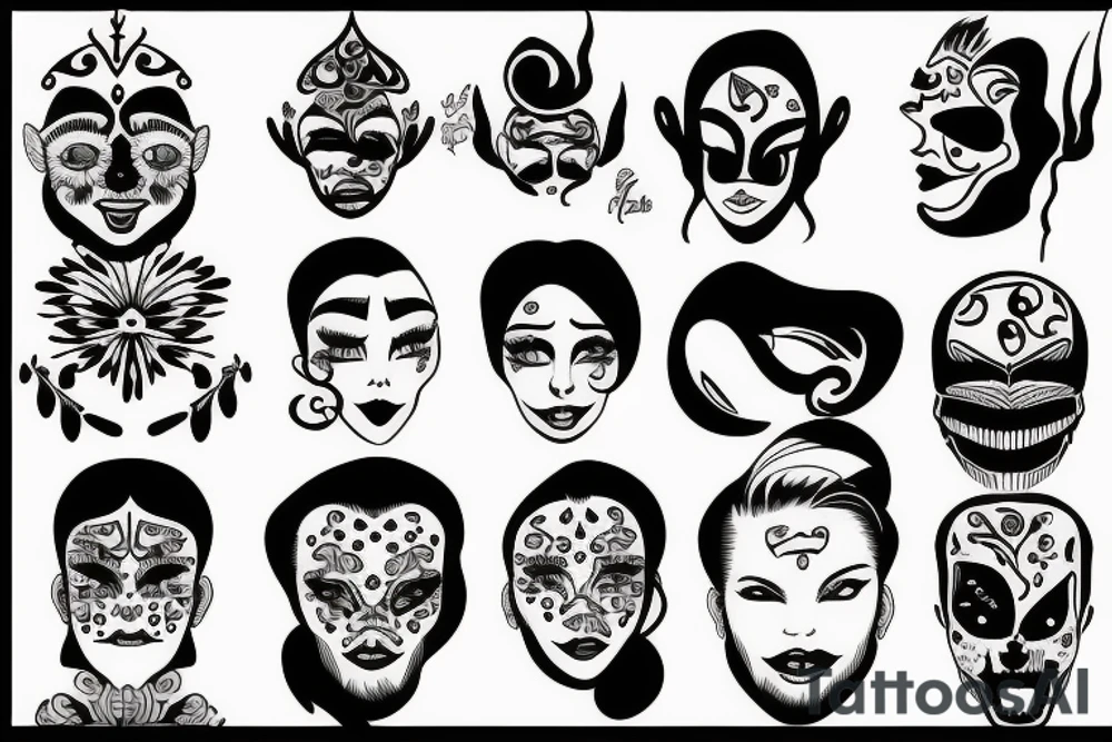 a face tattoo idea