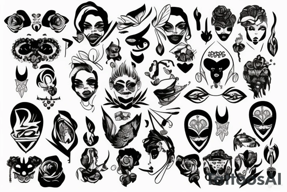 a face tattoo idea
